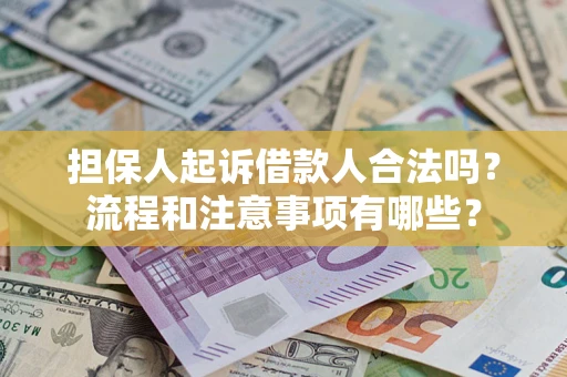 北京担保人起诉借款人合法吗？流程和注意事项有哪些？