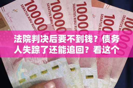 北京法院判决后要不到钱？债务人失踪了还能追回？看这个方法！