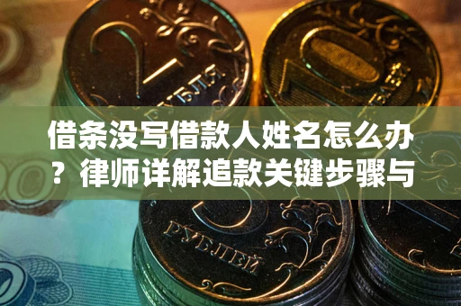 北京借条没写借款人姓名怎么办？律师详解追款关键步骤与证据链构建