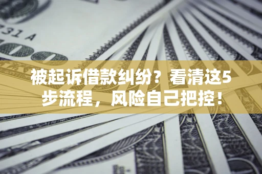 北京被起诉借款纠纷？看清这5步流程，风险自己把控！