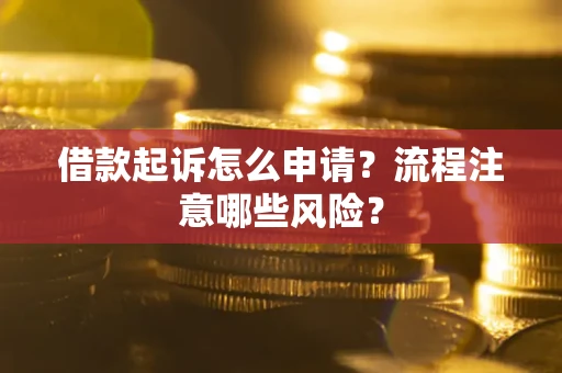 北京借款起诉怎么申请？流程注意哪些风险？