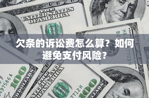 北京欠条的诉讼费怎么算？如何避免支付风险？