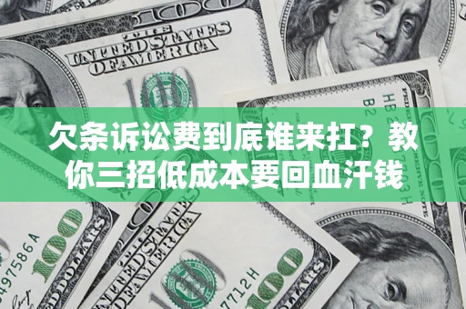 北京欠条诉讼费到底谁来扛？教你三招低成本要回血汗钱